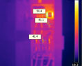 Infrared image of electrical work