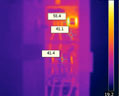 Infrared image of electrical work